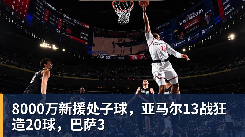 米兰体育8000万新援处子球，亚马尔13战狂造20球，巴萨3
